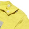ベビー服 男の子 ベビーサイズ綿100％乗り物シリーズ電車プリントTシャツ イエロー(04) デザインポイント2
