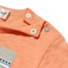 ベビー服 男の子 ベビーサイズ綿100％乗り物シリーズ電車プリントTシャツ オレンジ(07) デザインポイント2