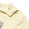 ベビー服 男の子 ベビーサイズ綿100％乗り物シリーズ電車プリントTシャツ アイボリー(12) デザインポイント2