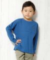 子供服 男の子 綿100％動物シリーズ恐竜刺繍付きゆったりTシャツ ブルー(61) モデル画像1