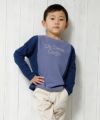 子供服 男の子 綿100％ロゴプリントTシャツ パープル(91) モデル画像1