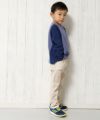 子供服 男の子 綿100％ロゴプリントTシャツ パープル(91) モデル画像2