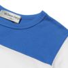 子供服 男の子 綿100％配色切り替えギターアップリケ付きTシャツ ネイビー(06) デザインポイント1