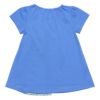ベビー服 男の子 ベビーサイズ花柄切り替えリボンつきTシャツ ブルー(61) 背面