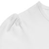 子供服 女の子 綿100％お花モチーフ付き＆ロゴTシャツ オフホワイト(11) デザインポイント2