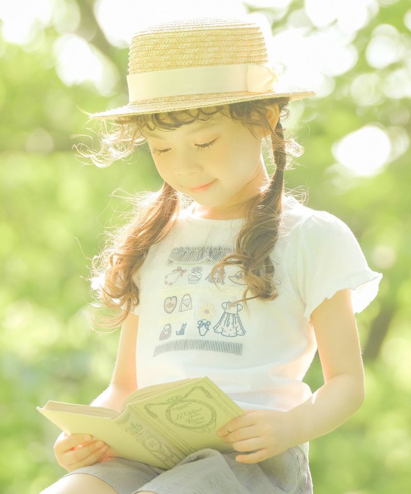 子供服 女の子 綿100％お洋服屋さん刺繍Tシャツ