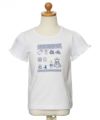 子供服 女の子 綿100％お洋服屋さん刺繍Tシャツ オフホワイト(11) トルソー正面