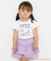 ベビー服 女の子 綿100％お洋服屋さん刺繍Tシャツ オフホワイト(11) モデル画像1