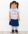 ベビー服 女の子 綿100％お洋服屋さん刺繍Tシャツ パープル(91) モデル画像2