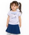 ベビー服 女の子 綿100％お洋服屋さん刺繍Tシャツ パープル(91) モデル画像3