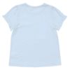 子供服 女の子 綿100％音符＆リボンモチーフTシャツ ブルー(61) 背面