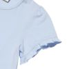 子供服 女の子 綿100％音符＆リボンモチーフTシャツ ブルー(61) デザインポイント2