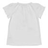 ベビー服 女の子 ベビーサイズ綿100％音符＆リボンモチーフ付きTシャツ オフホワイト(11) 背面