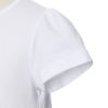 子供服 女の子 綿100％お花プリントAラインTシャツ オフホワイト(11) デザインポイント2