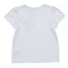 子供服 女の子 綿100％お花プリントリボンモチーフ付きTシャツ オフホワイト(11) 背面