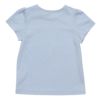 子供服 女の子 綿100％お花プリントリボンモチーフ付きTシャツ ブルー(61) 背面