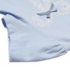 子供服 女の子 綿100％お花プリントリボンモチーフ付きTシャツ ブルー(61) デザインポイント2