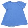 子供服 女の子 綿100％花柄切り替えリボンつきTシャツ ブルー(61) 背面