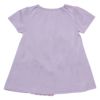 子供服 女の子 綿100％花柄切り替えリボンつきTシャツ パープル(91) 背面