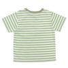 子供服 男の子 綿100％ボーダー柄クマ刺繍Tシャツ グリーン(08) 背面