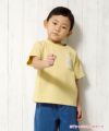 子供服 男の子 綿100％ロゴプリントビッグシルエットTシャツ イエロー(04) モデル画像1