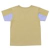 子供服 男の子 ロゴプリントストライプ袖切り替えTシャツ アイボリー(12) 背面