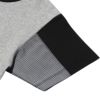 子供服 男の子 ロゴプリントストライプ袖切り替えTシャツ 杢ｸﾞﾚｰ(92) デザインポイント2