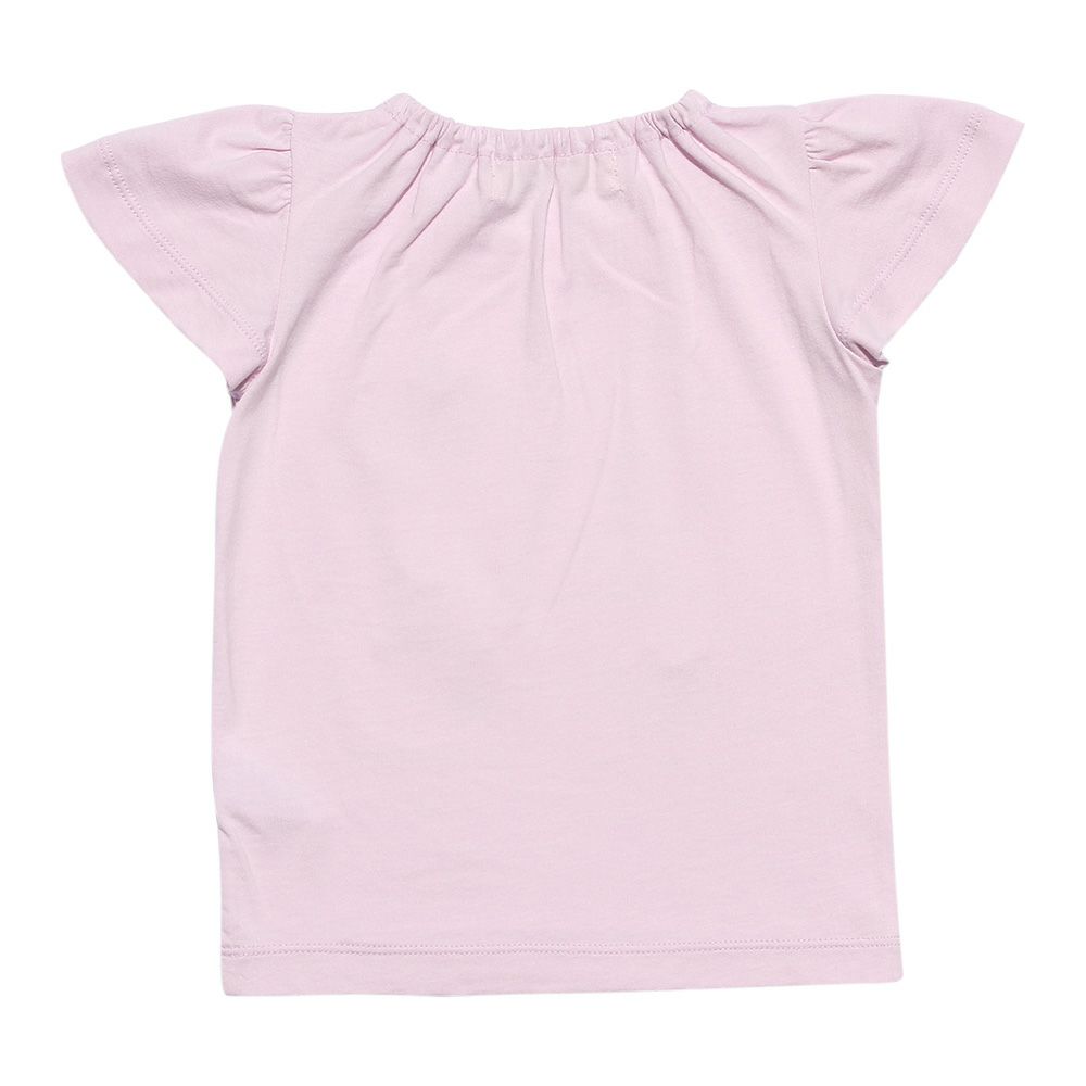 ベビー服 男の子 ベビーサイズ綿100％バレエプリントTシャツ ピンク(02) 背面