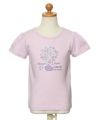 子供服 女の子 綿100％花モチーフプリントTシャツ ピンク(02) トルソー正面