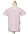 子供服 女の子 綿100％花モチーフプリントTシャツ ピンク(02) トルソー背面