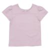 子供服 女の子 綿100％花モチーフプリントTシャツ ピンク(02) 背面