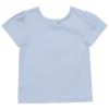 子供服 女の子 綿100％花モチーフプリントTシャツ ブルー(61) 背面