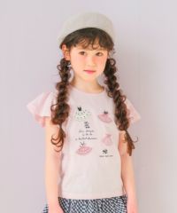 子供服 女の子 綿100％バレエプリントTシャツ