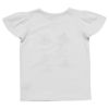子供服 女の子 綿100％バレエプリントTシャツ オフホワイト(11) 背面