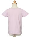 子供服 女の子 綿100％バレエプリントTシャツ ピンク(02) トルソー背面