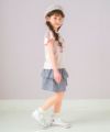 子供服 女の子 綿100％バレエプリントTシャツ ピンク(02) モデル画像2