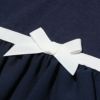 子供服 女の子 リボン付き3段シフォンフリルTシャツ ネイビー(06) デザインポイント1