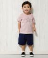 ベビー服 女の子 男の子 男女兼用綿100％星プリントTシャツ ピンク(02) モデル画像2