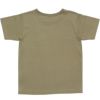 子供服 男の子 綿100％ギタープリント楽器シリーズTシャツ カーキ(82) 背面