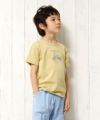 子供服 男の子 綿100％自転車プリント乗り物シリーズTシャツ イエロー(04) モデル画像4
