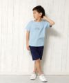 子供服 男の子 綿100％自転車プリント乗り物シリーズTシャツ ブルー(61) モデル画像3