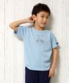 子供服 男の子 綿100％自転車プリント乗り物シリーズTシャツ ブルー(61) モデル画像4