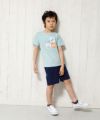 子供服 男の子 綿100％クマプリント動物シリーズTシャツ グリーン(08) モデル画像2