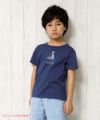 子供服 男の子 綿100％ヨットプリントマリンTシャツ ネイビー(06) モデル画像1