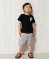 ベビー服 男の子 ベビーサイズ綿100％ポケットモチーフ付きTシャツ ブラック(00) モデル画像4