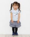 ベビー服 男の子 ベビーサイズギンガムチェック柄キュロットパンツ ネイビー(06) モデル画像2