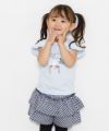 ベビー服 男の子 ベビーサイズギンガムチェック柄キュロットパンツ ネイビー(06) モデル画像3