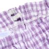ベビー服 男の子 ベビーサイズギンガムチェック柄キュロットパンツ パープル(91) デザインポイント2