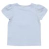 子供服 女の子 お花＆バレエ刺繍モチーフ付きチューリップ袖Tシャツ ブルー(61) 背面