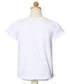 子供服 女の子 綿100％マリンモチーフ刺繍フリル付きTシャツ オフホワイト(11) トルソー背面